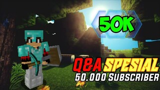 QnA Spesial 50K Subscribers Sambil Bermain Map Parkour!!! | Minecraft Indonesia