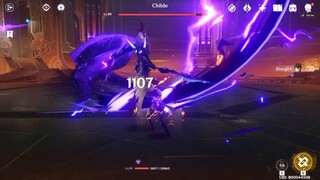 Zhongli lv70 solo Childe boss lv80