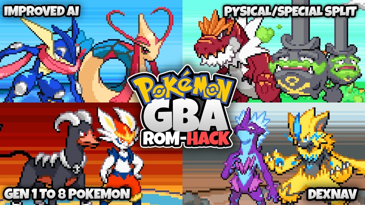 Updated Pokemon Gba Rom Hack 22 With Gen 1 To 8 Cfru Improved Ai Dexnav And Much More Bilibili