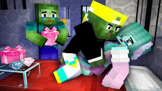 Monster School: Zombie girl sad life Bad Friend - Sad Story - Minecraft Animation