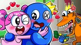[ANIMATION] BLUE'S SAD ORIGIN STORY | Rainbow Friends & Poppy Playtime Animation | SLIME CAT