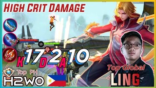 Insane Critical Damage H2wo Ling | Top Global Ling