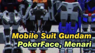 [Mobile Suit Gundam/MMD] PokerFace, Menari