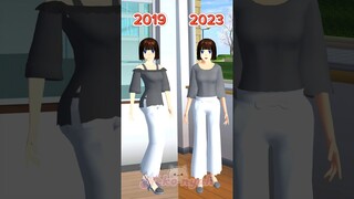 2019 VS 2023 Teachers Transformation in Sakura 😍 #sakuraschoolsimulator #shorts #tiktok #fyp #trend