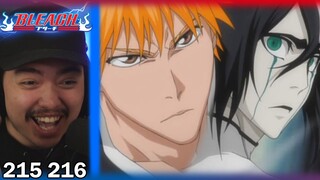 ICHIGO CONFRONTS ULQUIORRA!! || BARRAGAN'S FRACCION || Bleach Episode 215 216 Reaction