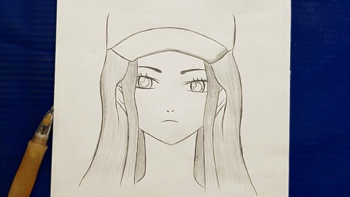 วิธีการวาดการ์ตูนสาว สาวอนิเมะกับหมวกทีละขั้นตอน บทช่วยสอนง่าย ๆ สำหรับผู้เริ่มต้น
