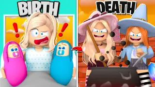 BIRTH TO DEATH: THE HALLOWEEN TWINS IN BROOKHAVEN! (ROBLOX BROOKHAVEN RP)