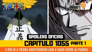 ONE PIECE 1055 SPOILERS OFICIAIS - SHANKS, ARAMAKI, MOMONOSUKE E O PONEGLYPH