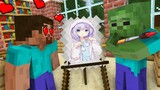 MONSTER SCHOOL : DRAWING ANIME GIRL Challenge - Minecraft Animation
