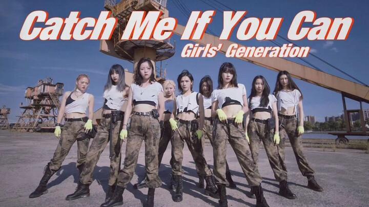 【AIIN】时代的眼泪！有生之年居然能看到9人版少女时代《Catch Me If You Can》翻跳！点开那一刻像在看原版MV！超整齐的刀群舞！