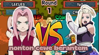 2 CEWE BERANTEM I INO VS SAKURA I NARUTO SHIPPUDEN ULTIMATE NINJA 5