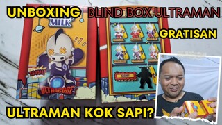 unboxing blind box ultracore ultraman gratis dari ultramilk.