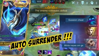 ENEMY DIBANTAI GUSION COSMIC GLEAM LEGEND SKIN !! OTW GLOBAL TOP GUSION !! MLBB GAMEPLAY