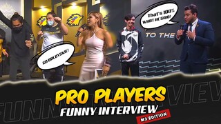 PRO PLAYERS "FUNNY INTERVIEW 😂" MOMENTS - M3 EDITION