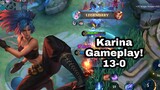 Karina Gameplay! 13-0 Mobile Legends Truepa Gaming