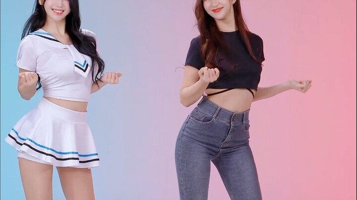 Two cheerleaders