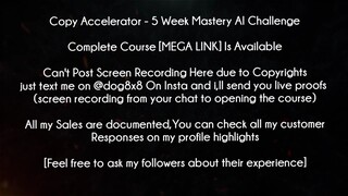 Copy Accelerator Course 5 Week Mastery AI Challenge download