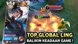 TOP GLOBAL LING GENDONG TIM & BALIKIN KEADAAN SAMPE GAME MENANG!!!