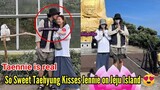 Bukti Pacaran !! Taehyung cium Mesra Jennie Blackpink Di Pulau Jeju 💛😍