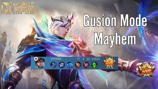 Gusion Mode Mayhem Terlalu OP