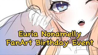 Pengumuman FanArt Birthday Event Euria Nonamelly #Vcreators