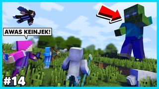 MIPAN & ZUZUZU Bertemu Zombie Yang Paling Besar Di Minecraft! RAKSASA - Minecraft Survival #14