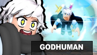 NEW FULL GODHUMAN FIGHTING STYLE Showcase In Blox Fruits (Roblox)