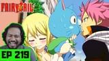 ALMOST!!! NATSU AND LUCY 😍 | Fairy Tail Episode 219 [REACTION]