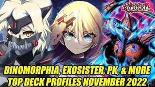 Dinomorphia, Exosister, PK, & More! Yu-Gi-Oh! Top Deck Profiles November 2022