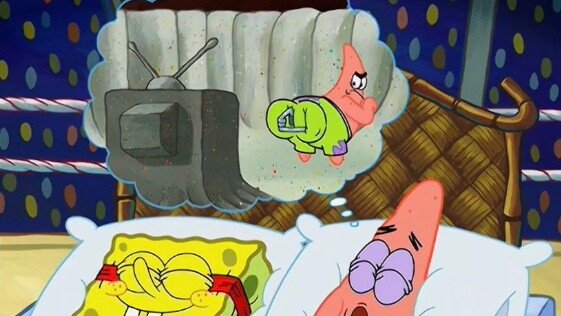 SpongeBob SquarePants | Patrick Star dreams of exercising his King Kong butt