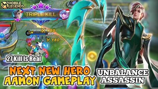 New Hero Aamon Duke Of Shard Gameplay - Mobile Legends Bang Bang