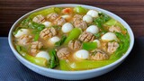 Sop bakso telur puyuh masak kilat ‼️ Sangat mudah lebih ringan buat anak-anak cocok #sop #soup