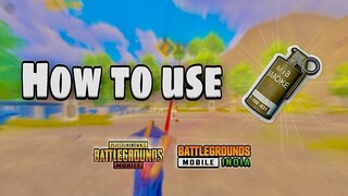 New Illegal use of Smoke Grenade 😱| tips and tricks | PUBG MOBILE / BGMI