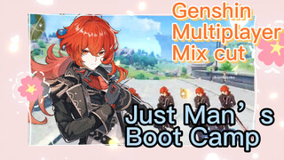 [Genshin   Multiplayer   Mix cut]  Just Man’s Boot Camp