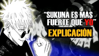 ¿Por qué Gojo dijo que Sukuna se estaba conteniendo? #jujutsukaisen #gojovssukuna #gojo