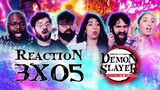 Demon Slayer 3x5 "Bright Red Sword" | The Normies Group Reaction!