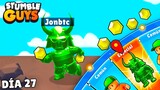 Sobreviviendo 30 Días con 1 GEMA en Stumble Guys - DÍA 27