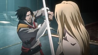 Castlevania  Anime TV Show_ Alucard Vs Trevor