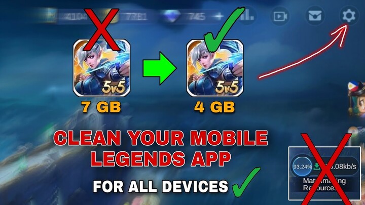 How to Remove Data's that are No Longer Needed in Mobile Legends