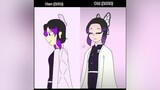 (Repost) So here's the comparison. Does it looked like i improved? fyp animation nezuko shinobu demonslayer foryou art foryou