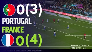 ⚽ Portugal (3) 0-0 (4) Francia 🏆 EURO 2024 Highlights simulación y recreación de videojuego