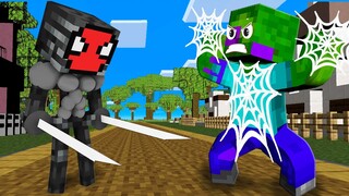 Monster School: Skeleton Spiderman Stupid (Best Family) - Sad story Minecraft Animation