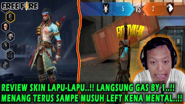 LAPU-LAPU TOP GLOBAL BY 1..!! MUSUH SAMPE LEFT GARA-GARA KENA MENTAL - Free Fire Indonesia