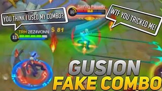 Abusing Gusion Fake Combo🔥 High IQ Plays!  -MLBB