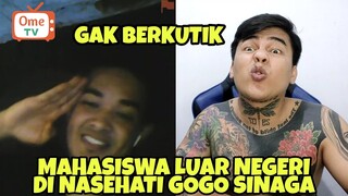 MAHASISWA LUAR NEGERI INI HAK BERKUTIK DI HADAPAN GOGO SINAGA - PRANK OME TV