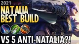 Natalia Best Build in 2021| Top 1 Global Natalia Build | Natalia Gameplay -Mobile Legends: Bang Bang