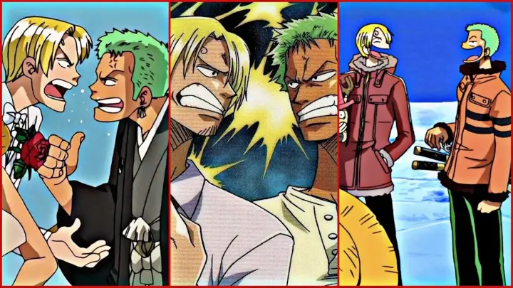 One piece funny clips for 5minutes part-3 | Zoro and Sanji