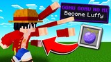 Becoming LUFFY in HARDCORE Minecraft One Piece Mod