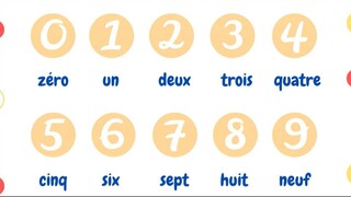 数字 Les chiffres. The figures in French