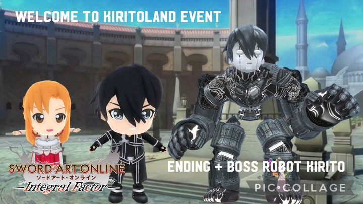Sword Art Online Integral Factor: Welcome to Kiritoland Event Ending+ Boss Robot Kirito